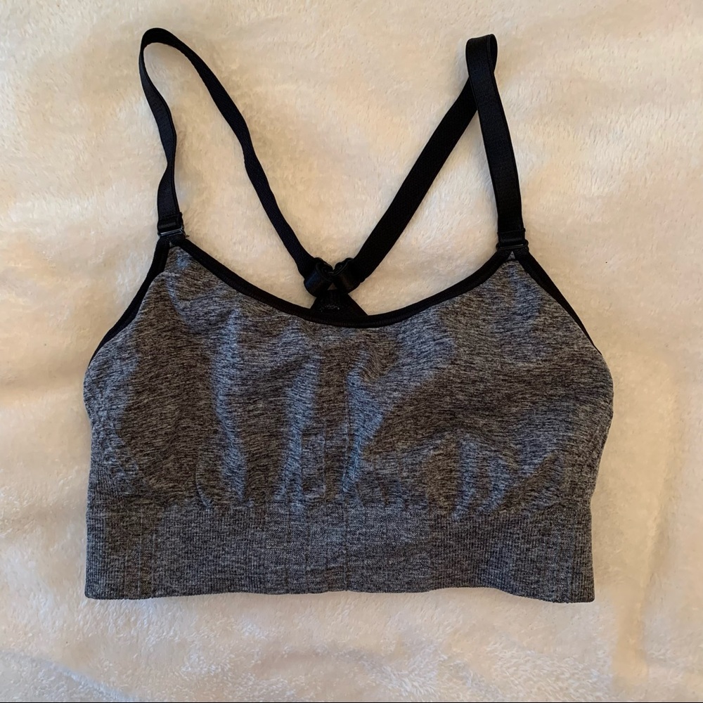 Champion heather grey bralette sports bra